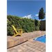 Beliani Cadeira de jardim ADIRONDACK Amarelo