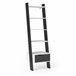 Estante de escadas 4 prateleiras e gaveta DELTA Branco/ Preto