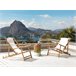 Beliani Cadeira lounge/relax ATRANI Branco/ Bege