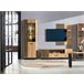 Vitrine estreita AMBIHOME MELO Preto/ Madeira