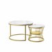 Mesa de centro, mesa de apoio, mesa de canto 70x45 Branco