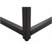 Beliani Consola DELANO 80 Branco/ Preto