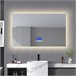 Espelho de banheiro LED redondo 120x4 Transparente