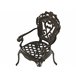 Beliani Silla de jardín SAPRI Castanho