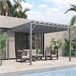 Pérgola de Exterior alumínio, aço, poliéster Outsunny Cinza
