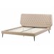 Beliani Cama com estrado Pele sintética ESSONNE 219x208 Bege