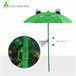 Conjunto Mesa e Cadeiras Exterior Infantil Metal e Poliéster Verde