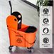 Balde de Esfregona Plástico PP, Metal HOMCOM Laranja