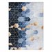 ANDRE 1216 Tapete cubo rico antiderrapante 80x150 Azul