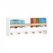 Estante infantil de parede com 5 ganchos SoBuy KMB78-W Branco