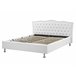 Beliani Cama com armazenamento Pele sintética METZ 189x215 Branco
