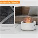 Braseiro Exterior Metal e MGO Outsunny Cinza