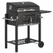 Barbecue a Carvão Aço inoxidável e metal Outsunny Cinza