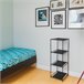 Well Home Estante com 3 compartimentos Preto