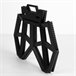 Aktive Taburete plegable camping extraresistente Preto
