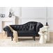 Beliani Chaise longue versão à direita Veludo LATTES Preto
