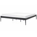 Beliani Cama com estrado Aço VAURS 187x206 Branco