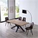 Mesa de jantar Xena Fit 180 100x100 Carvalho Cinza
