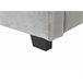 Beliani Cama com armazenamento Veludo VAUCLUSE 174x214 Cinza Claro