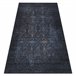 ANDRE 1058 Tapete Ornamento vintage antiderrapante 80x150 Preto