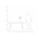 Beliani Candeeiro de mesa LAMBRE Branco