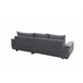 Chaise longue com cama FOCUS Cinza Escuro