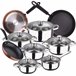 Bateria de cozinha 12 peças com jogo de patch Multicor