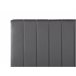 Beliani Cama com estrado Poliéster POITIERS 171x215 Cinza