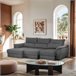 Chaise longue BENSON com cama Antracite