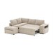 Sofá de canto ELTONEL com cama  Camel