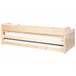 Beliani Cama com estrado Pinho EDERN 105x204 Castanho