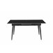 Mesa de jantar extensível JILL cerámica preto Preto