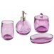 Beliani Conjunto de accesorios de baño ROANA Lavanda