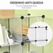 Armário Modular PP, aço HOMCOM, casa - móveis de armazenamento Transparente