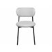 Beliani Silla de comedor CASEY Cinza Claro