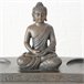 Porta-velas BUDDHA cor castanho Castanho