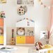 Estante para livros e brinquedos para crianças KMB49-W SoBuy Branco
