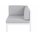 Beliani Conjunto lounge CASTELLA Cinza
