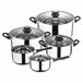 8pc + Conjunto 3 jogo de bateria de cozinha de Sartenes Multicor