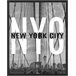 Pintura PUENTE BROOKLYN 50x40cm marca MARCOMUEBLE  Branco/ Preto