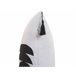 Beliani Almofada decorativa LIRIOPE 30x50 Branco/ Preto