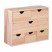 WELL HOME - Minibloco 6 gavetas Castanho