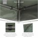 Cobertura de Substituição para Pérgola Poliéster Outsunny 400x300 Cinza