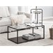 Beliani Mesa de jantar MARAMO 50x100 Preto