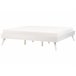 Beliani Cama com estrado MDF BERRIC 187x202 Branco