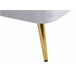 Beliani Chaise longue Veludo ALLIER Azul Marino