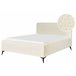 Beliani Cama com estrado Bouclé VALOGNES 172x220 Creme