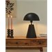 Beliani Candeeiro de mesa PALMIET Preto