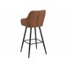 Beliani Silla de bar DARIEN Dourado