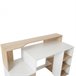Secretária MDF HOMCOM, escritório - secretárias 137x55 Amarelo